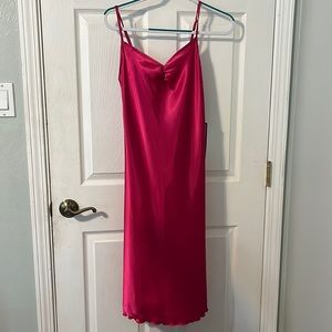 Satin midi dress
